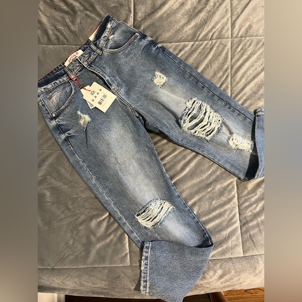 Denim pants 
blue jeans